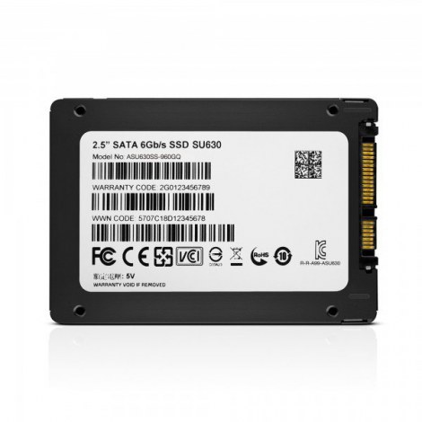 ADATA | Ultimate SU630 3D NAND SSD | 960 GB | SSD form factor 2.5" | SSD interface SATA | Read speed 520 MB/s | Write speed 450 - 4